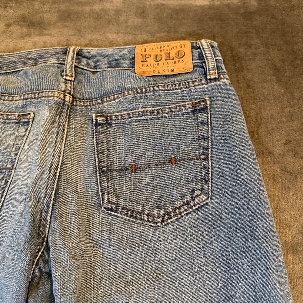 Polo Ralph Lauren 381 Women Light Wash Straight Leg Jeans Blue Womens size 20